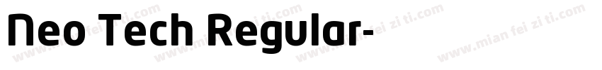 Neo Tech Regular字体转换